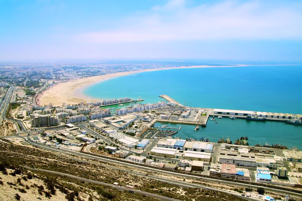 Agadir Marina Beach.