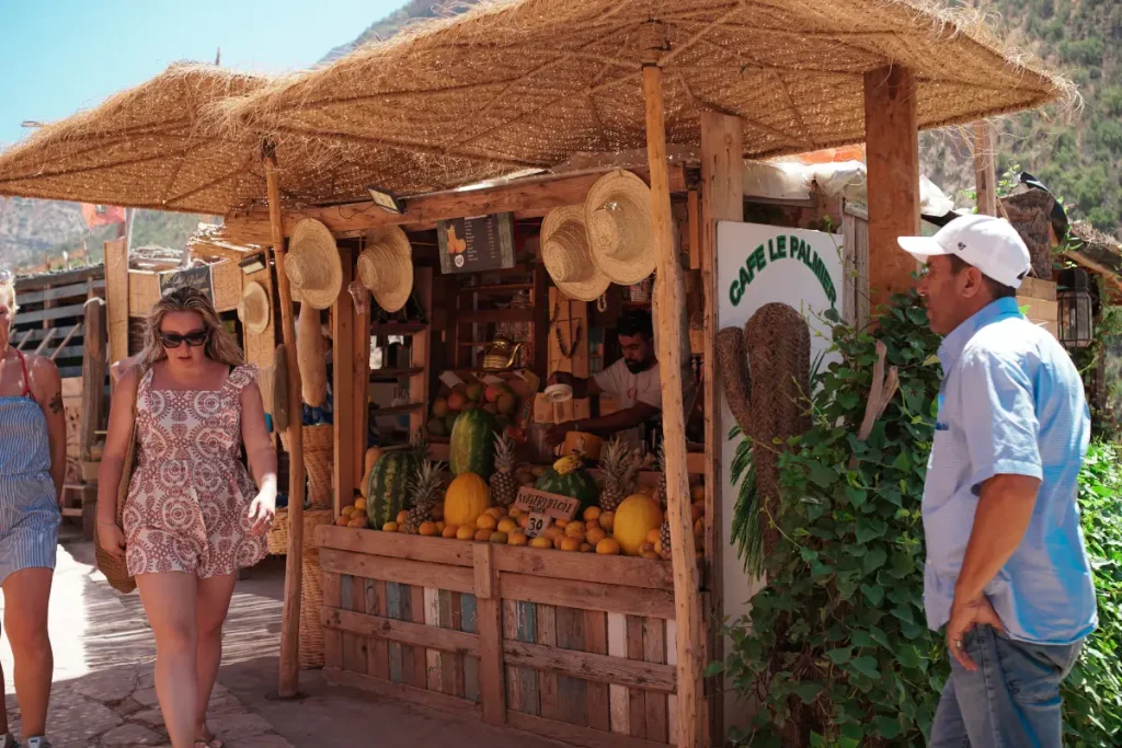 Arriving at Paradise Valley oasis near Agadir