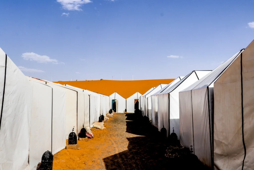 Camp in merzouga