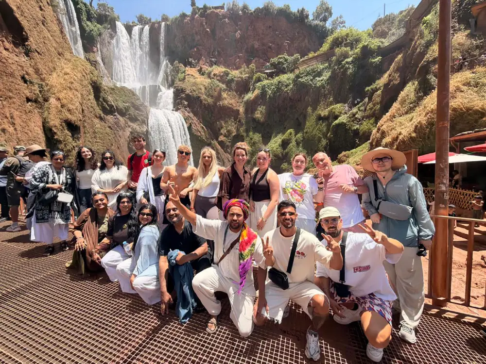 Group having a amazing time in ouzoud