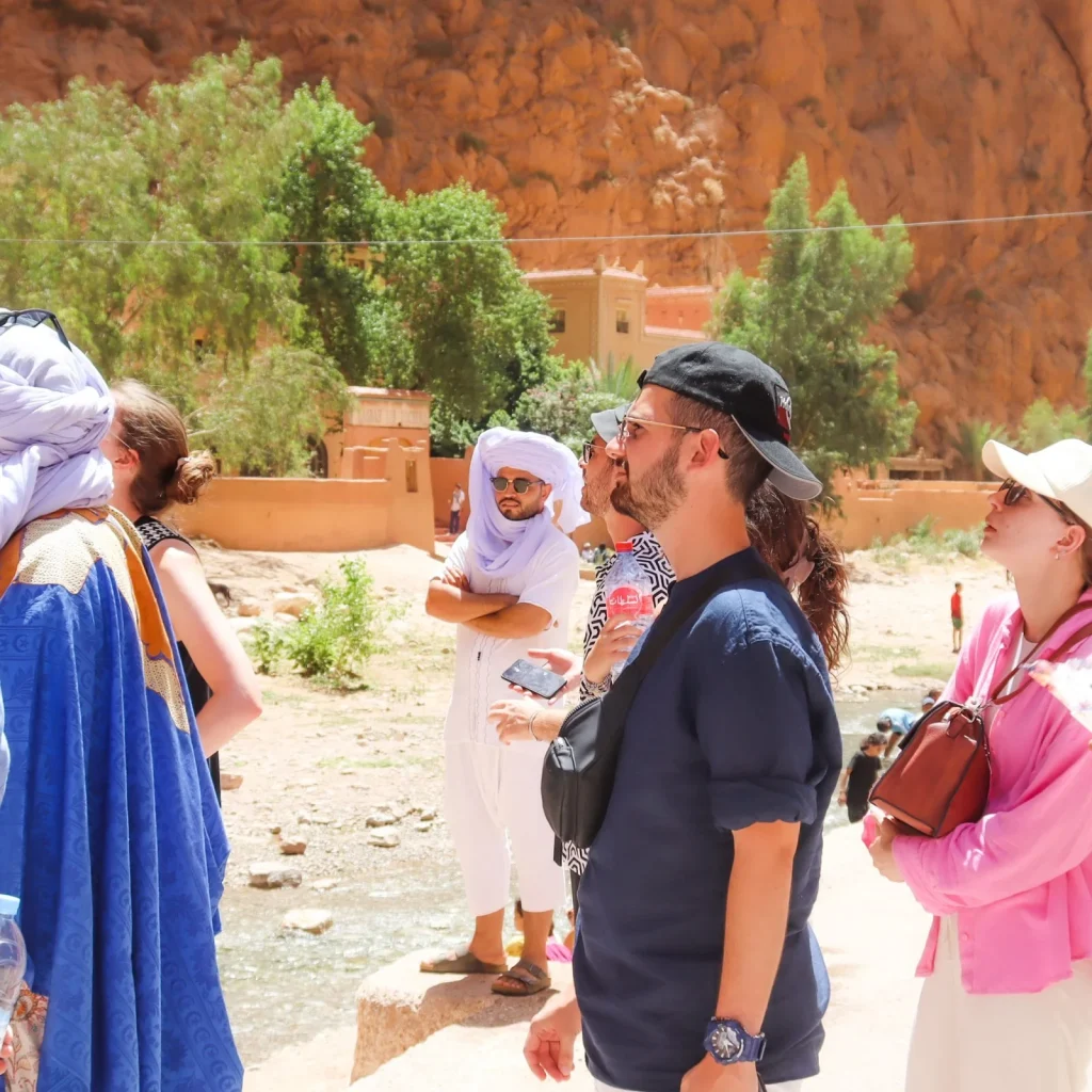 Group of tourists in Boulmane Dades